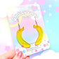 Jelly Bananas, Acrylic Earrings