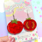 Juicy Tomato, Acrylic Earrings