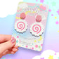 Narutomaki, Fish Cake Acrylic Earrings