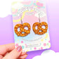 Soft Pretzel, Acrylic Earrings