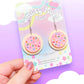 Sugar Cookie, Acrylic Earrings