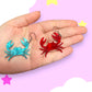 Crab Acrylic Earrings