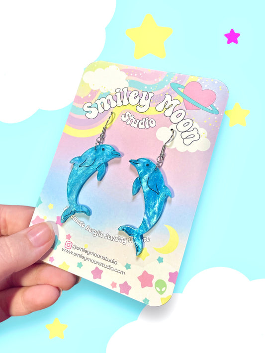 Dolphin Acrylic Earrings