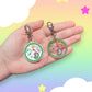 Petri Dish Keychain