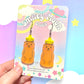 Honey Teddy Acrylic Earrings