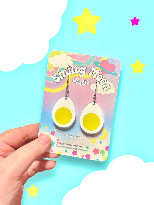 Boiled Egg Acrylic Earrings