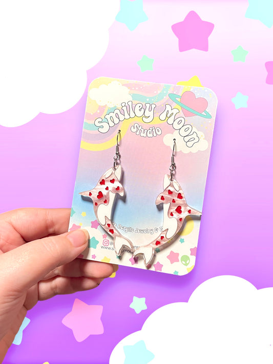 Love Orca, Acrylic Earrings