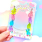 Book Dangles (glitter jelly), Acrylic Earrings