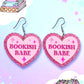 Bookish Babe, Bookish Heart Earrings