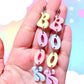 Book Dangles (Pastel), Acrylic Earrings